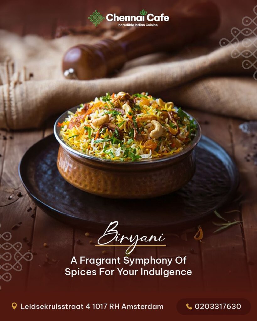 biryani at chennai cafe