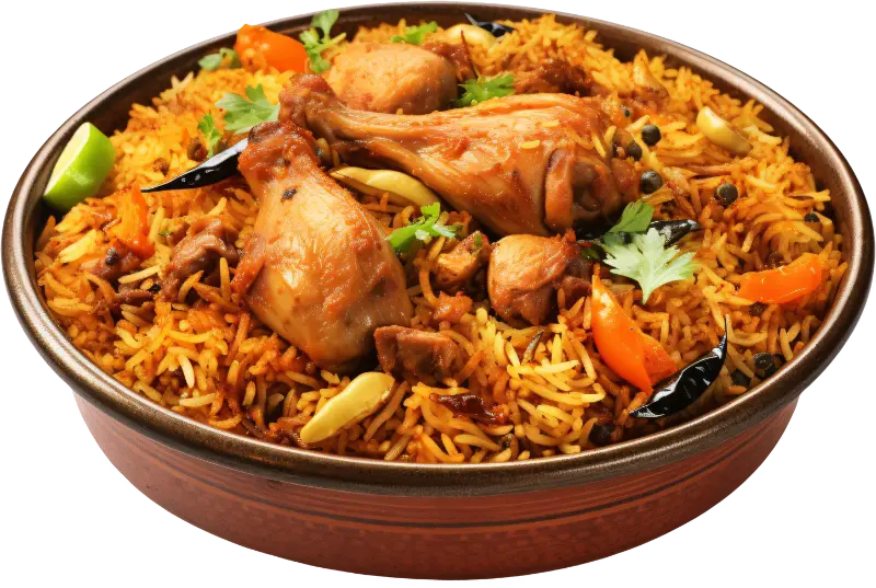 Chicken biryani bowl